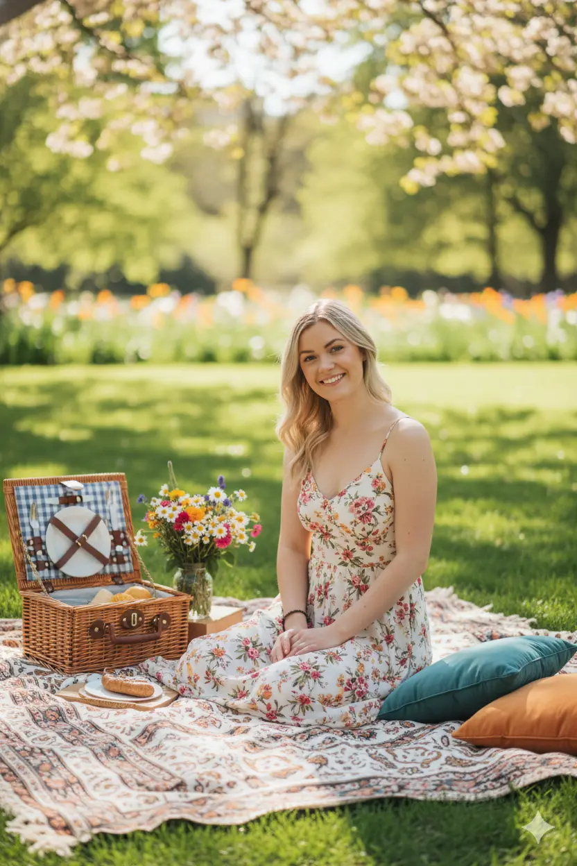 Picnic elegante - Escenario divertido, al aire libre y listo para una cita