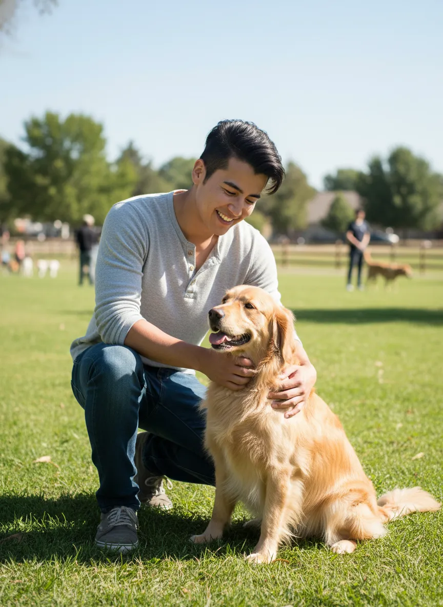 dog-park dating photo background 5 — natural lifestyle